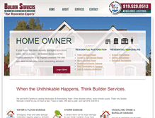 Tablet Screenshot of builderservicesnc.com